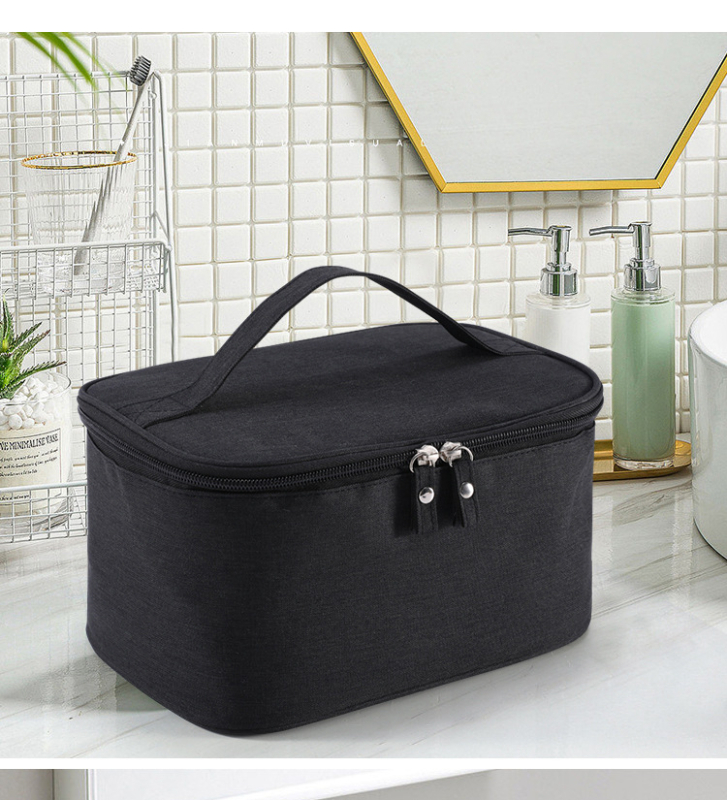 Vodootporna putna torbica za kozmetiku, unisex, od Oxford platna, prozračna, antibakterijska, podstava od poliestera, gradski minimalistički stil