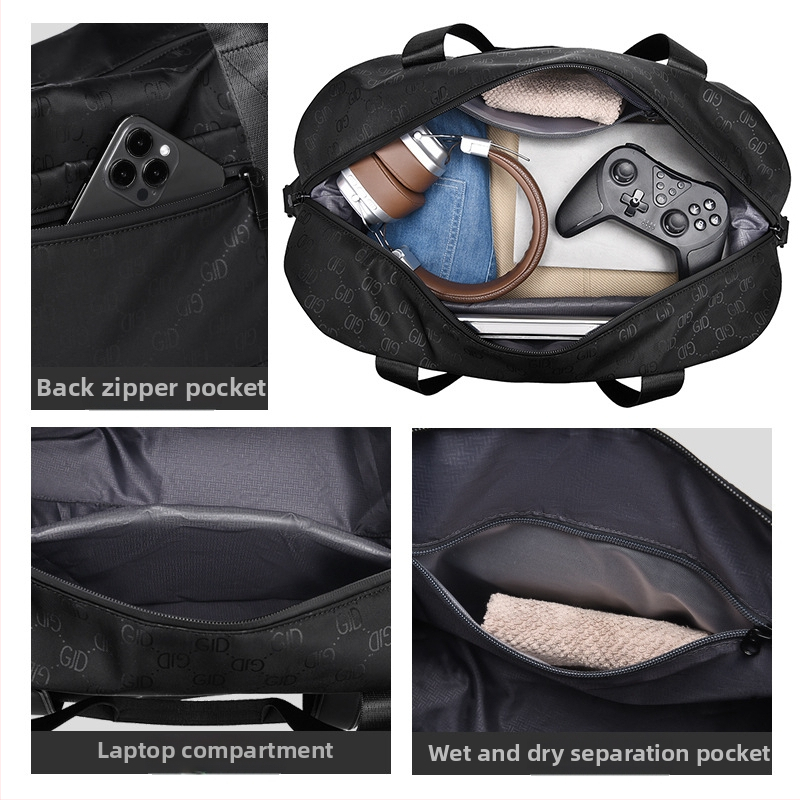 Unisex putnička duffel torba 36-55L, vodootporna, s izvlačnom ručkom za rekreacijska putovanja