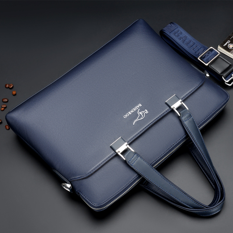 Muška crossbody torba za dokumente — otporna mikrovlakna koža, ultralagana, proširiva, za poslovna putovanja
