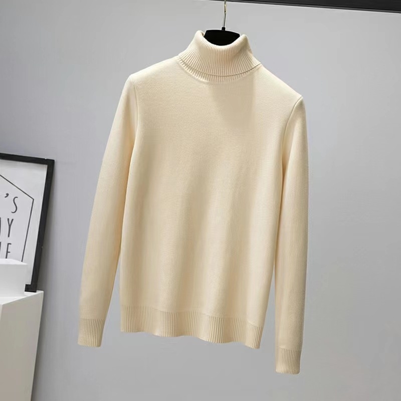 Džemper s visokim ovratnikom, debeli fleece pleteni, geometrijski uzorak, pulover stil, dugi rukavi