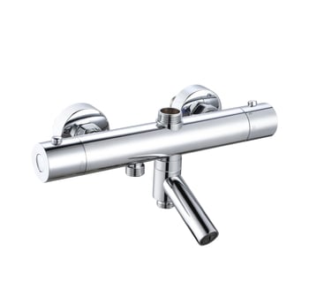 Ντους βρύση με θερμοστάτη ρύθμισης θερμοκρασίας, κρυφή εγκατάσταση, ανοξείδωτος χάλυβας με χρωμιωμένη επίστρωση, μοντέλο GY3, εύρος θερμοκρασίας 20–50°C