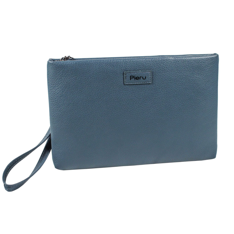 Muška clutch torba s lychee uzorkom, velik kapacitet, PU koža, protiv krađe, za poslovna putovanja