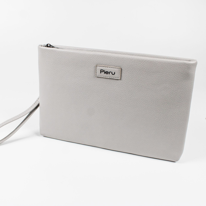 Muška clutch torba s lychee uzorkom, velik kapacitet, PU koža, protiv krađe, za poslovna putovanja