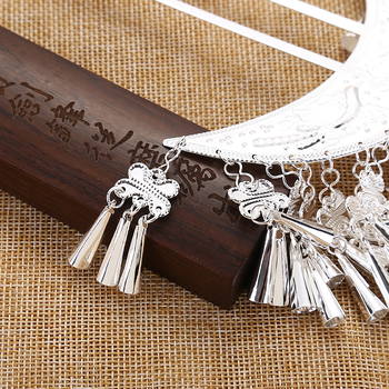 Метална украса за глава от Miao Xiu, женски етчески стил с геометричен дизайн, ръчна изработка