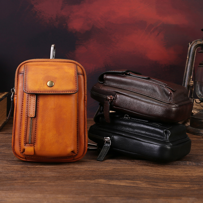 Muška kožna crossbody torba – top-grain teleća koža, otporna na trošenje, Zeno Y7411