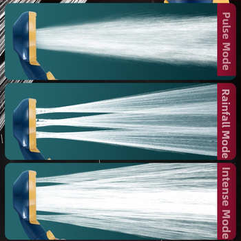 Κεφαλή ντους τετράγωνη, φορητή χειροκίνητη, με πίεση, λειτουργία βροχής – ABS, μοντέλο BNL-F02, σύνδεση με βίδες, 0–80°C, 0,03 MPa