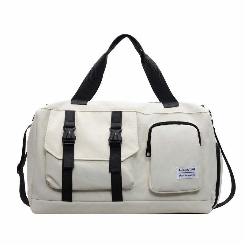 Putna torba s kapacitetom 20–35 L, Oxford platno, otporna na habanje, odjeljak za suho/mokro, podstava od poliester, jednobojni dizajn, unisex
