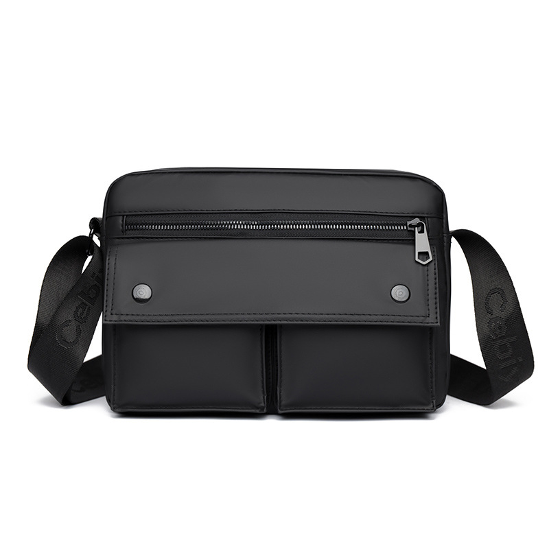 Muška crossbody torba za rekreacijska putovanja - PU materijal, vodootporna, ultra lagana, podstava od poliester-pamuk