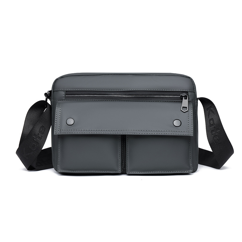 Muška crossbody torba za rekreacijska putovanja - PU materijal, vodootporna, ultra lagana, podstava od poliester-pamuk