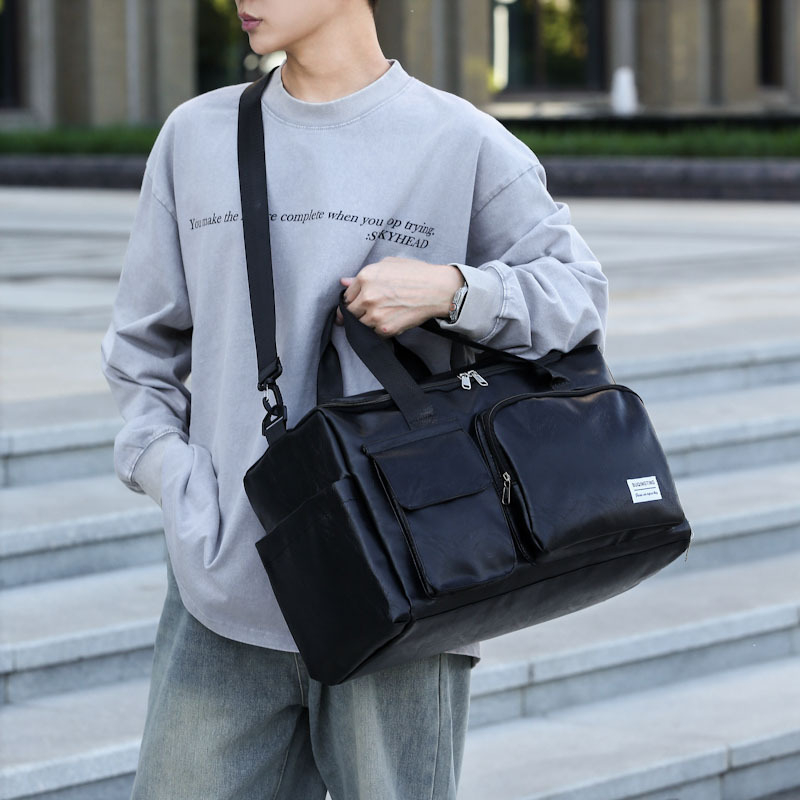 Torba za putovanje i sport s podjelom suhog i mokrog, 20-35L, Oxford tkanina, vodootporna