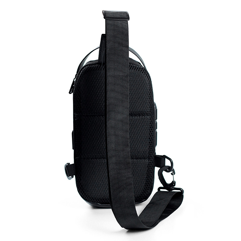 Muška PU crossbody torba, vodootporna i otporna na habanje, brava s lozinkom protiv krađe, pogodna za 8-inčni uređaj