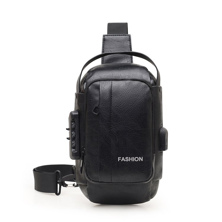 Muška PU kožna crossbody torba – vodootporna, ultralagana, USB sučelje, protiv krađe, otporna na habanje