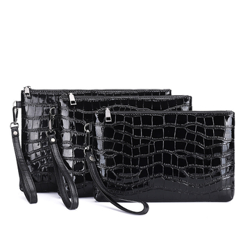 Muška clutch torba od PU kože, s funkcijom protiv krađe, poslovni stil, podstava od poliestera.