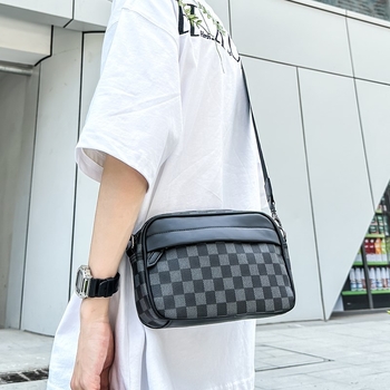 Muška crossbody torba – PU materijal, casual putnički stil, jedinstven dizajn, poliester podstava