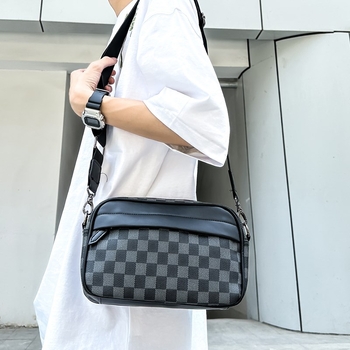 Muška crossbody torba – PU materijal, casual putnički stil, jedinstven dizajn, poliester podstava