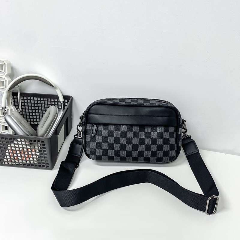 Muška crossbody torba – PU materijal, casual putnički stil, jedinstven dizajn, poliester podstava