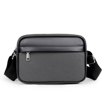 Muška torba preko ramena s PVC vanjštinom, poliesterom podstavom, vodootporna, crossbody dizajn