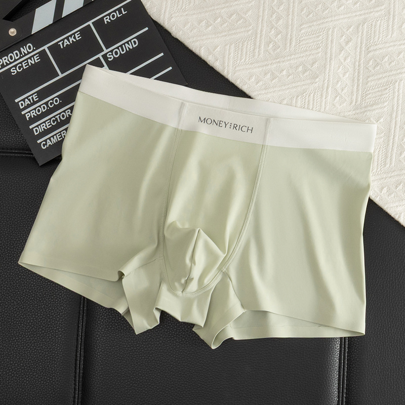 Férfi seamless boxer briefs – lélegző, antibakteriális, nylon kötött anyag, ágyéki bélés regenerált cellulóz rosttal, középmagas derék