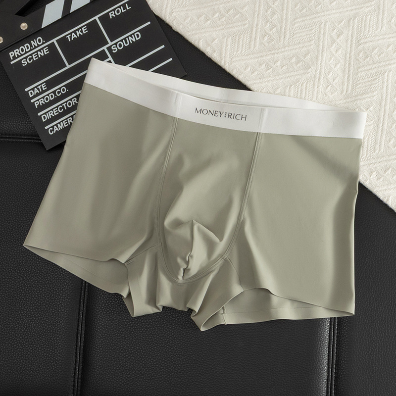 Férfi seamless boxer briefs – lélegző, antibakteriális, nylon kötött anyag, ágyéki bélés regenerált cellulóz rosttal, középmagas derék