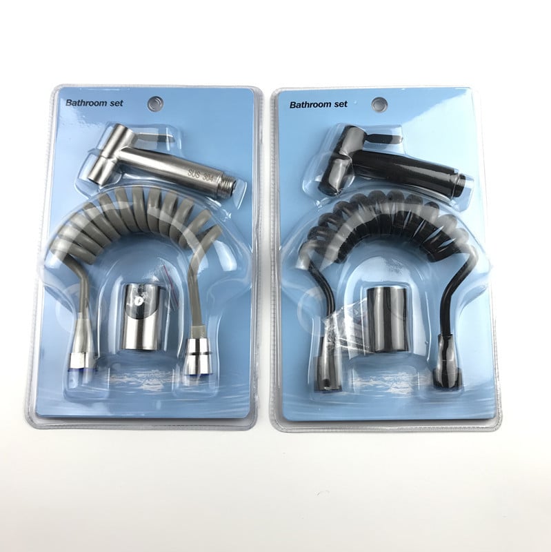 Σετ πιστόλι ψεκασμού τουαλέτας από ανοξείδωτο ατσάλι 304, Λειτουργία: Βροχή, Μοντέλο FXQ-LS1118, Θερμοκρασία λειτουργίας 0–90°C, Ονομασική πίεση 0,8 MPa