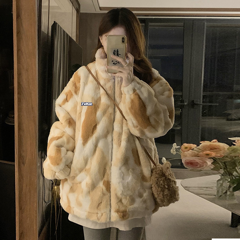 Geacă căptușită cu fleece, țesătură tricotată din poliester, sezonul 2025 iarnă, mâneci normale, cod produs A0584