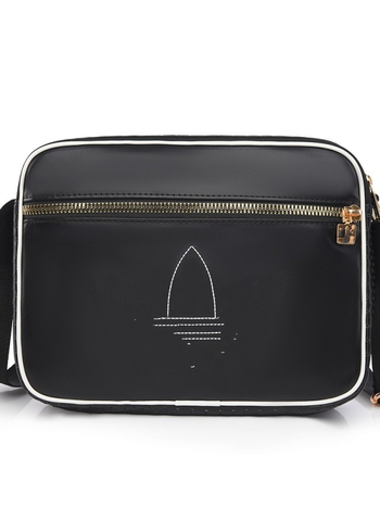 Muška PU crossbody torba, gradski stil, prozračna, uzorak s slovima, podstava od poliester, za poslovna putovanja