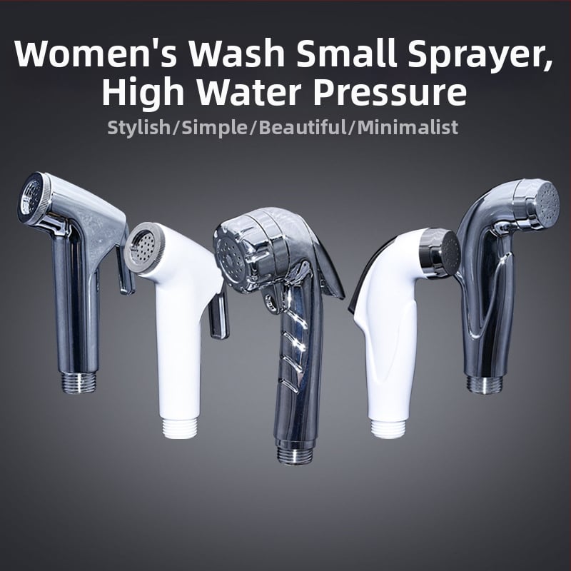 ABS ηλεκτροχρωμιωμένο πιστόλι ψεκασμού για τουαλέτα, φορητός χειροκίνητος μπιντέ, ψεκασμός βροχής, μοντέλο FXQ-001, σπειροειδής εγκατάσταση, έγχυση χύτευσης