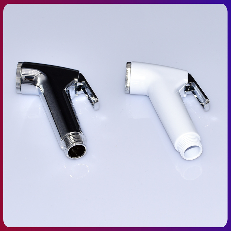 ABS ηλεκτροχρωμιωμένο πιστόλι ψεκασμού για τουαλέτα, φορητός χειροκίνητος μπιντέ, ψεκασμός βροχής, μοντέλο FXQ-001, σπειροειδής εγκατάσταση, έγχυση χύτευσης