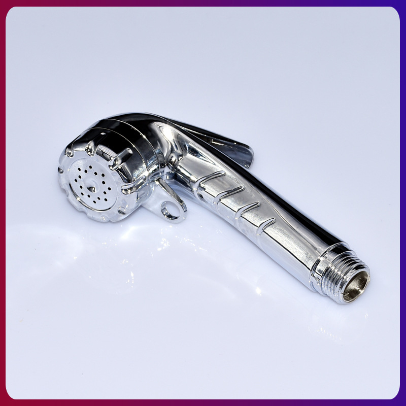 ABS ηλεκτροχρωμιωμένο πιστόλι ψεκασμού για τουαλέτα, φορητός χειροκίνητος μπιντέ, ψεκασμός βροχής, μοντέλο FXQ-001, σπειροειδής εγκατάσταση, έγχυση χύτευσης