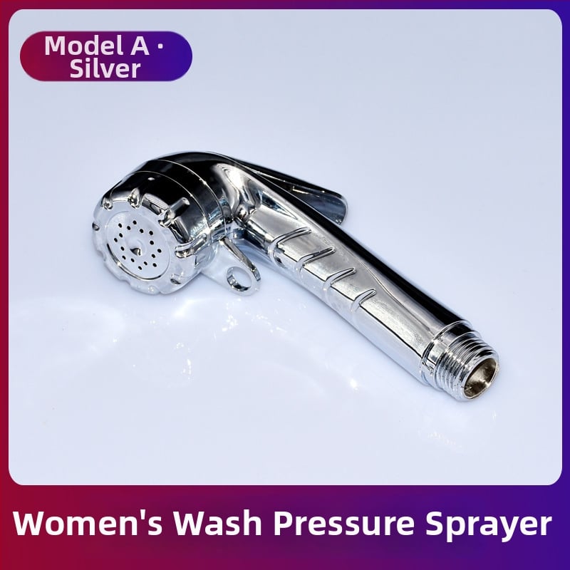 ABS ηλεκτροχρωμιωμένο πιστόλι ψεκασμού για τουαλέτα, φορητός χειροκίνητος μπιντέ, ψεκασμός βροχής, μοντέλο FXQ-001, σπειροειδής εγκατάσταση, έγχυση χύτευσης