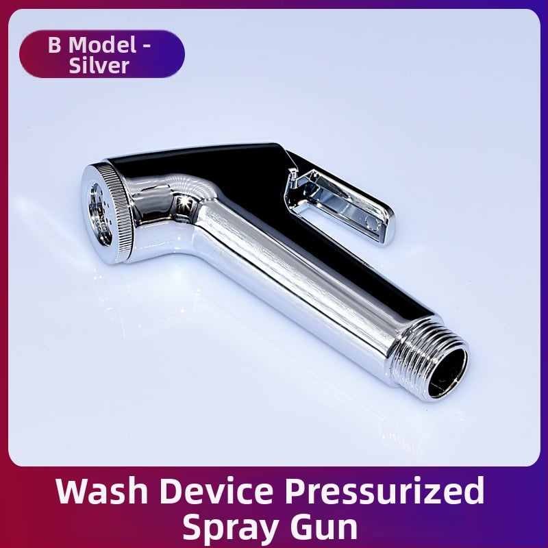 ABS ηλεκτροχρωμιωμένο πιστόλι ψεκασμού για τουαλέτα, φορητός χειροκίνητος μπιντέ, ψεκασμός βροχής, μοντέλο FXQ-001, σπειροειδής εγκατάσταση, έγχυση χύτευσης