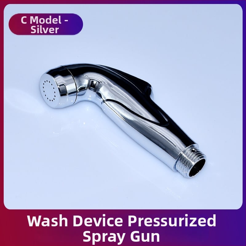 ABS ηλεκτροχρωμιωμένο πιστόλι ψεκασμού για τουαλέτα, φορητός χειροκίνητος μπιντέ, ψεκασμός βροχής, μοντέλο FXQ-001, σπειροειδής εγκατάσταση, έγχυση χύτευσης