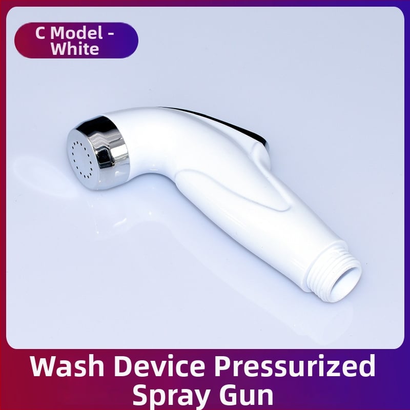 ABS ηλεκτροχρωμιωμένο πιστόλι ψεκασμού για τουαλέτα, φορητός χειροκίνητος μπιντέ, ψεκασμός βροχής, μοντέλο FXQ-001, σπειροειδής εγκατάσταση, έγχυση χύτευσης