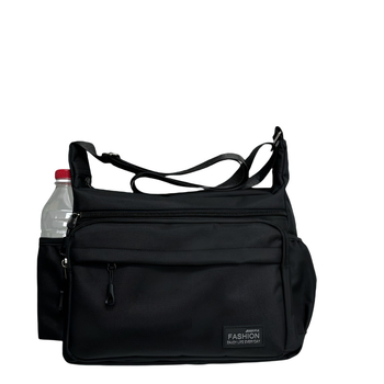 Muška crossbody torba od Oxford platna, gradski jednostavan stil, prozračna podstava od poliestera, jednobojni uzorak, za svakodnevnu upotrebu