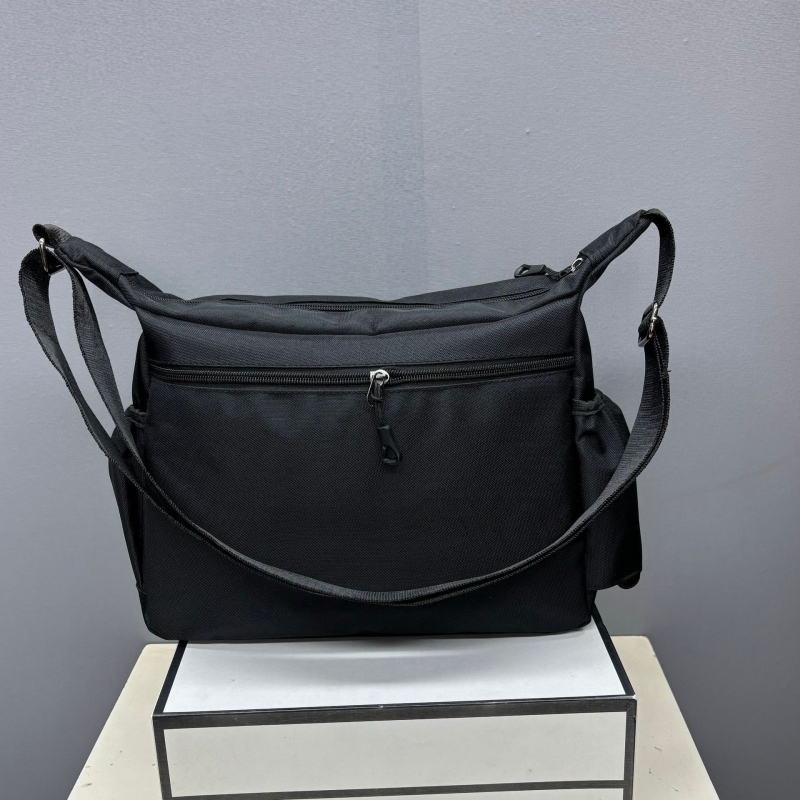 Muška crossbody torba od Oxford platna, gradski jednostavan stil, prozračna podstava od poliestera, jednobojni uzorak, za svakodnevnu upotrebu