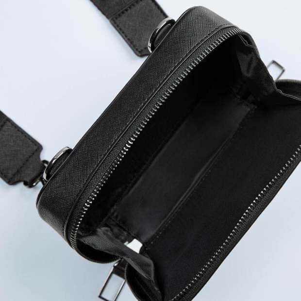 Muška PU crossbody torba, unisex stil, ultralagana, otporna na habanje, odjeljak za suho i mokro