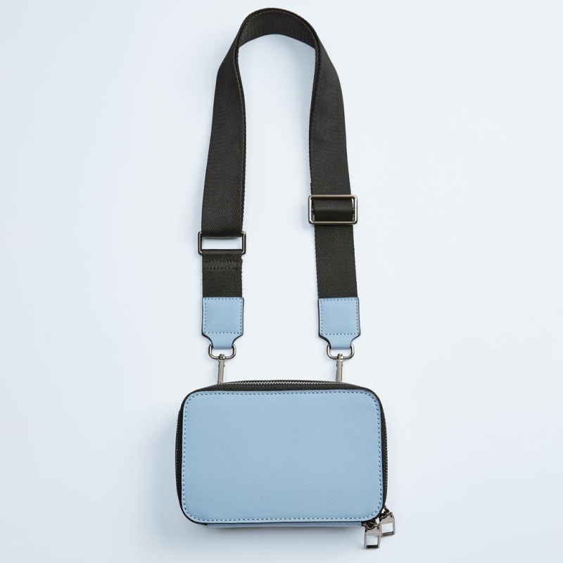 Muška PU crossbody torba, unisex stil, ultralagana, otporna na habanje, odjeljak za suho i mokro