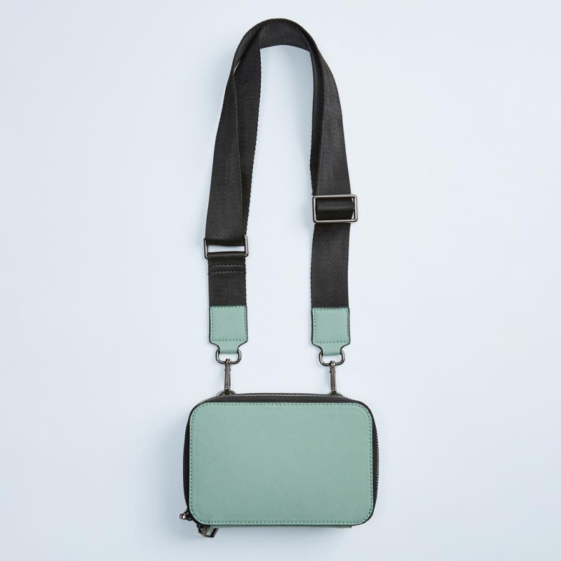 Muška PU crossbody torba, unisex stil, ultralagana, otporna na habanje, odjeljak za suho i mokro