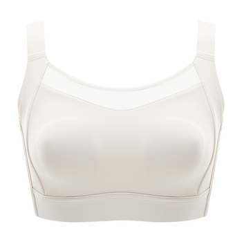 Bezšvová podprsenka s plnými košíčkami – ultra tenká nylon, tenké tvarované košíčky, bez kostíc, pevné dvojité ramienka, proti poklesu poprsia