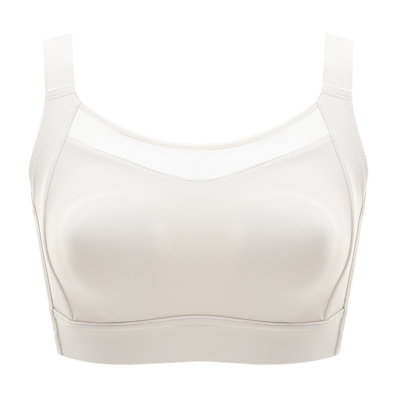 Bezšvová podprsenka s plnými košíčkami – ultra tenká nylon, tenké tvarované košíčky, bez kostíc, pevné dvojité ramienka, proti poklesu poprsia