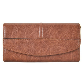 Γυναικείο πορτοφόλι PU δέρμα, άνοιγμα τύπου καπάκι, εσωτερικά: κλιπ χαρτονομισμάτων, ID και θήκες καρτών, οριζόντιο τετράγωνο σχήμα, μοντέλο 2655