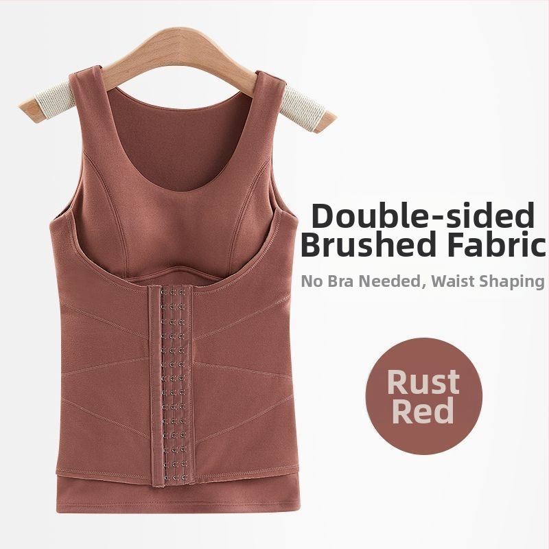 Vesta caldă din fleece dublu pe ambele fețe, cu cupe integrate pentru bust, pulover, model de conturare a corpului, 80–90% poliester