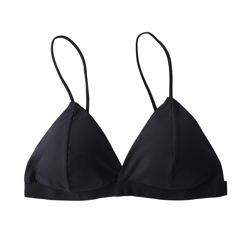 Top bez naramenica s trokutastim čašicama, polučasica, tan oblik, Nylon 85%
