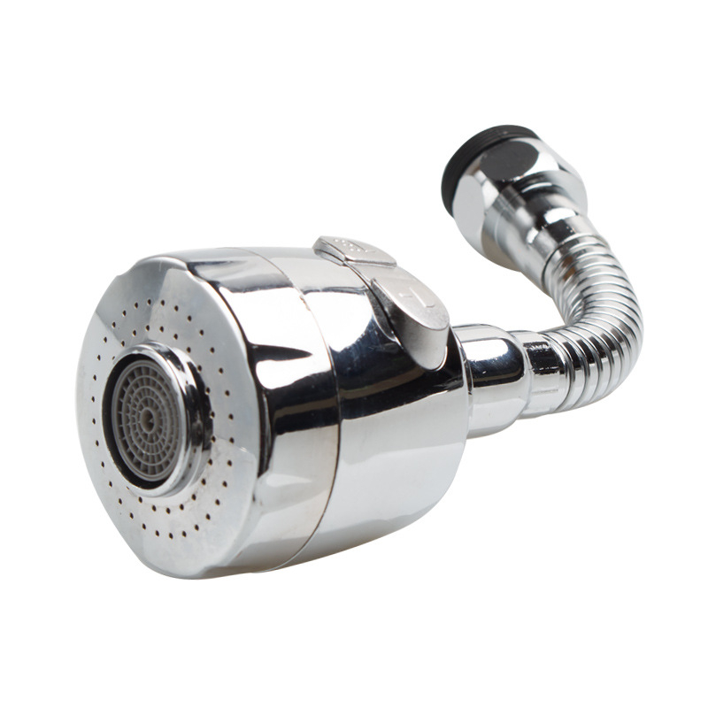 DX001 Predlžovač kuchynskej batérie s hlavou proti striekaniu, nerezová oceľ, elektroplating, jednorukové ovládanie, aerátor vody