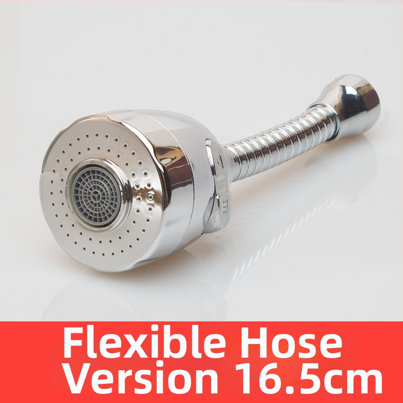 DX001 Predlžovač kuchynskej batérie s hlavou proti striekaniu, nerezová oceľ, elektroplating, jednorukové ovládanie, aerátor vody