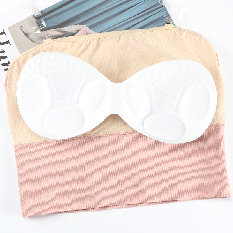 Najlonski strapless top za oblikovanje grudi, bez šavova, jedinstven dizajn, s uklonjivim nevidljivim trakama za lijep leđa