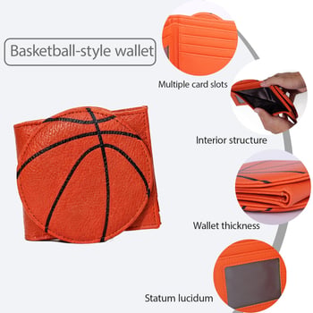 Muški novčanik s RFID zaštitom, PU koža, basket dizajn, podstava od sintetičke kože, proljeće 2024