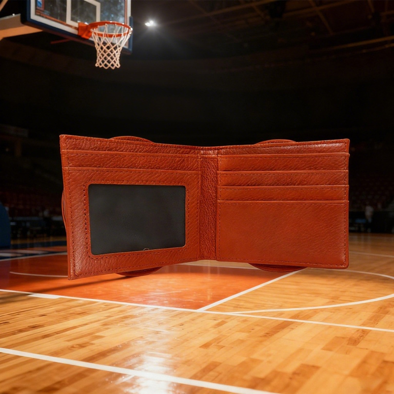 Muški novčanik s RFID zaštitom, PU koža, basket dizajn, podstava od sintetičke kože, proljeće 2024