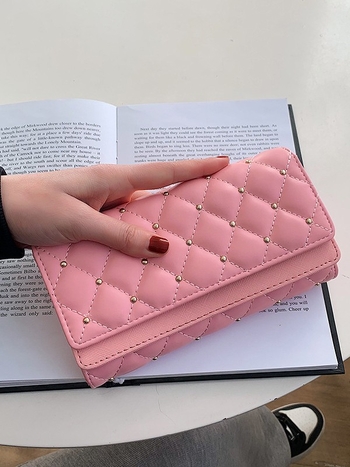 Дълъг дамски портфейл от PU кожа, елегантен и универсален; стил: зряла жена; подплата: полиестер; година и сезон на пускане: лято 2025; функция: много лек