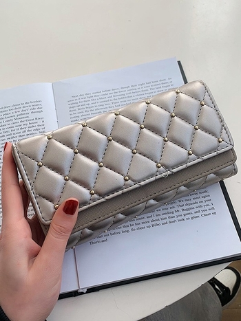 Дълъг дамски портфейл от PU кожа, елегантен и универсален; стил: зряла жена; подплата: полиестер; година и сезон на пускане: лято 2025; функция: много лек